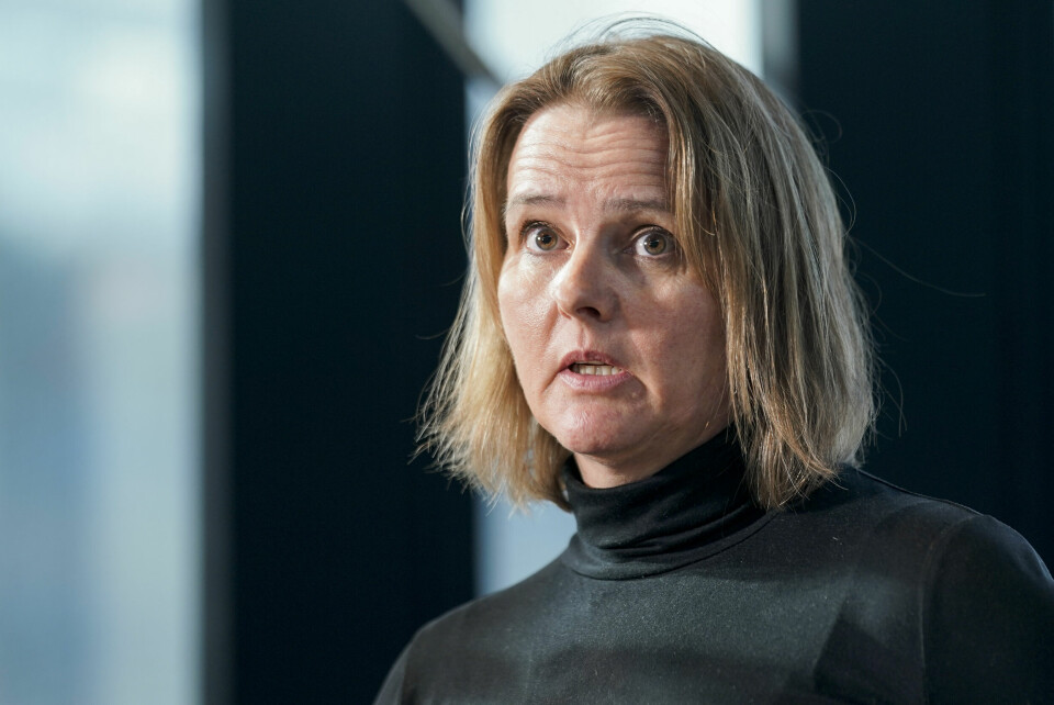 Trine Kåsine fra Rikshospitalet på mandagens pressekonferanse da dødsfallet ble kjent. Trine Kåsine fra Rikshospitalet på mandagens pressekonferanse da dødsfallet ble kjent.