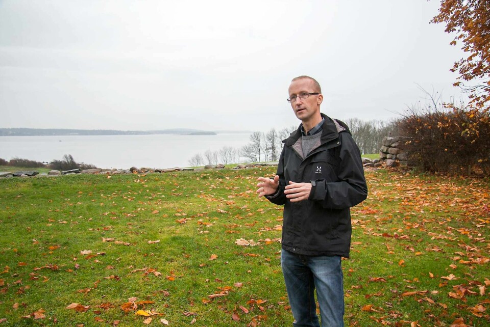 Gisle Haakonsen, frontfigur i aksjonsgruppa «Nei til fjordkrysning via Jeløy». FOTO: KENNETH STENSRUD