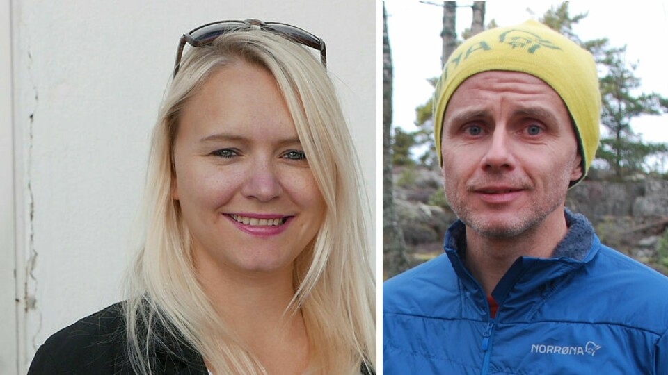 Silje Louise Waters, gruppeleder i SV og Erik Skauen, gruppeleder i MDG. Silje Louise Waters, gruppeleder i SV og Erik Skauen, gruppeleder i MDG.
