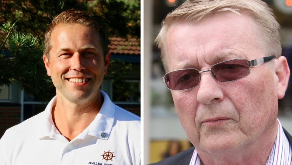 Bjarte Bjønnes, kommunestyrerepresentant for Hvaler Styrbord og tidligere ordfører og nåværende kommunestyrerepresentant Eivind Borge. Bjarte Bjønnes, kommunestyrerepresentant for Hvaler Styrbord og tidligere ordfører og nåværende kommunestyrerepresentant Eivind Borge.
