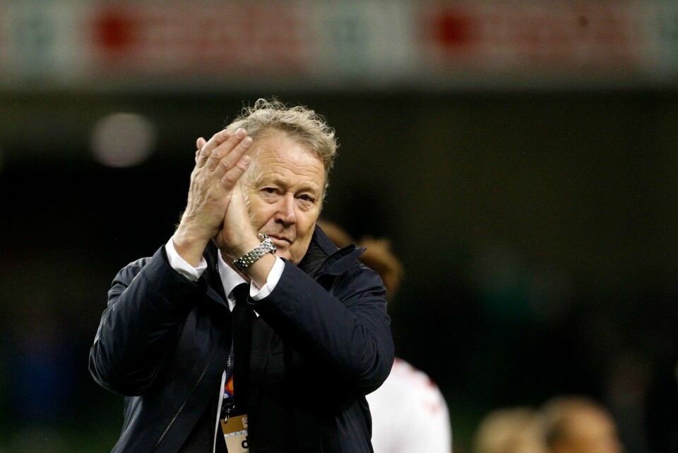 Åge Hareide har ledet Danmark for siste gang.