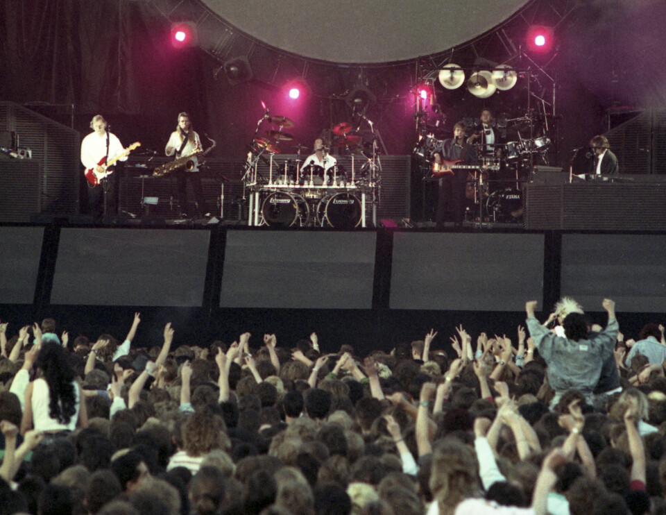 «Dark Side of the Moon» er Pink Floyds aller mest kjente album. Men i hvilket år ble det utgitt? Her fra en konsert i Berlin, Vest-Tyskland i 1988. «Dark Side of the Moon» er Pink Floyds aller mest kjente album. Men i hvilket år ble det utgitt? Her fra en konsert i Berlin, Vest-Tyskland i 1988.