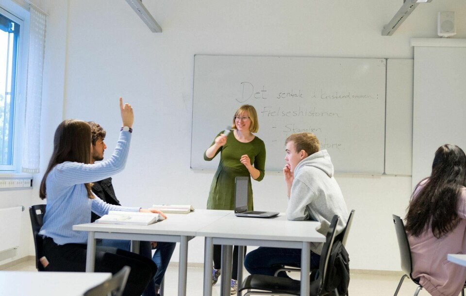 Dersom man velger å gjennomføre muntlige eksamener, en beslutning som ennå ikke er fattet, vil det også kunne påvirke ulike kulls muligheter til opptak, skriver kronikkforfatterne.Foto: Thomas Brun/NTB scanpix