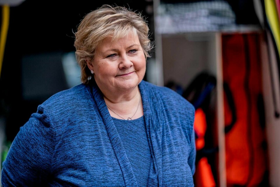 På spørsmål om hvem som er best egnet til å være statsminister svarer 55 prosent av velgerne statsminister Erna Solberg. Foto: Stian Lysberg Solum/NTB scanpix