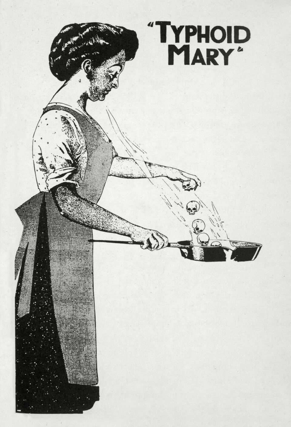 Kokken Mary Mallon (1869–1938) – «Typhoid Mary» – fikk skylden for mange hundre menneskers død i New York. Også i Sandnes herjet tyfoidfeberen.