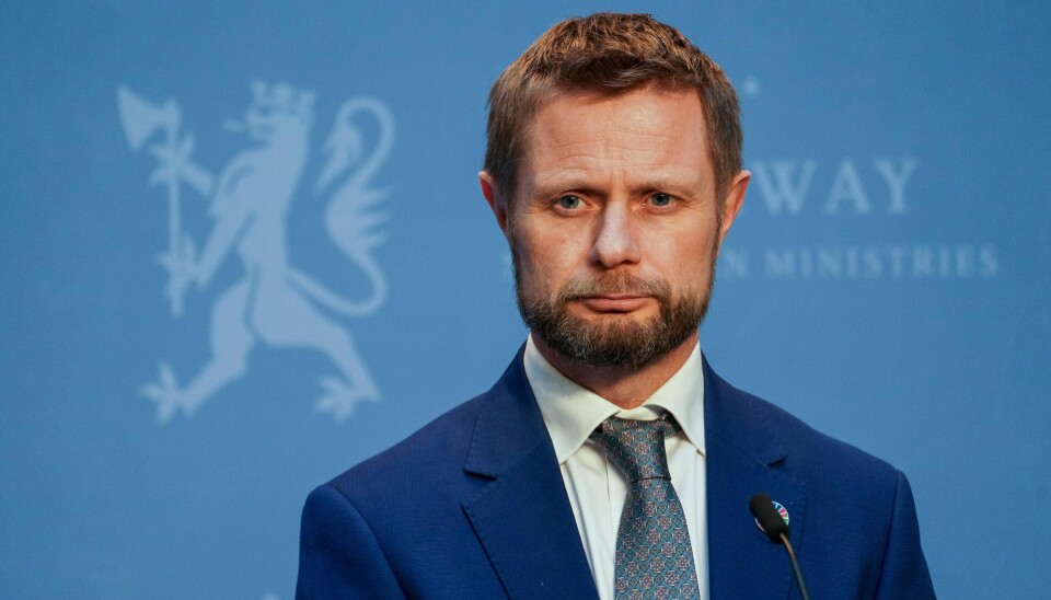 Helse- og omsorgsminister Bent Høie under en pressekonferansen om koronasituasjonen. Foto: Ole Berg-Rusten / NTB scanpix