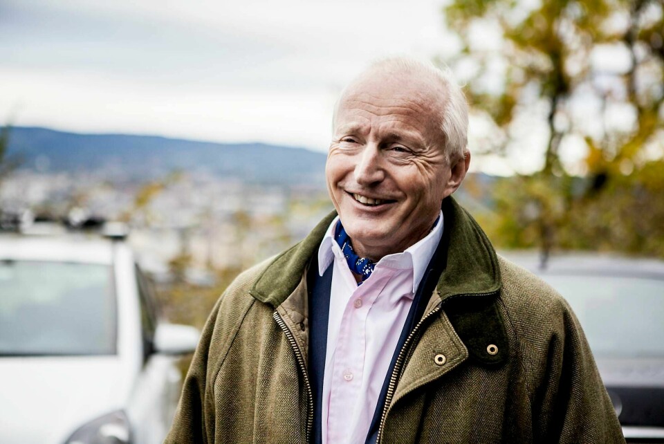 Christian Ringnes viste selv rundt i parken da den åpnet i fjor høst. FOTO: WANDA NATHALIE NORDSTRØM
