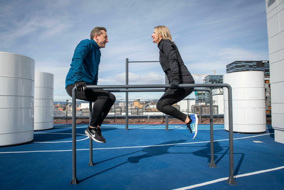 Tar seg en løpetur på taket ###
