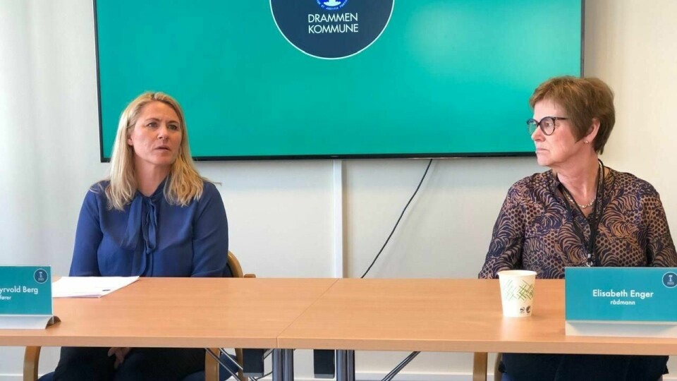 Ordfører Monica Myrvold Berg og rådmann Elisabeth Enger