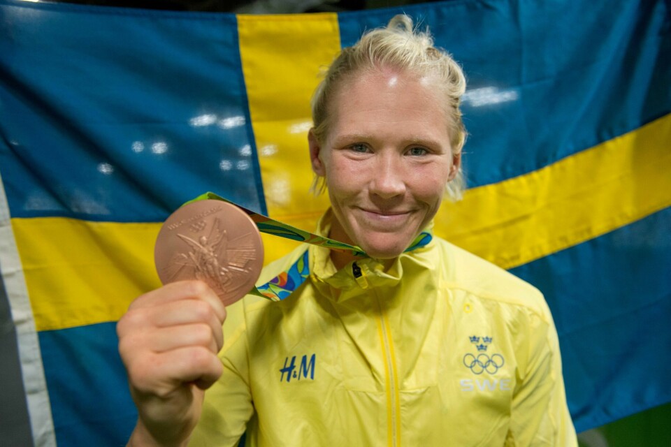 Jenny Fransson tok OL-bronse i Rio.