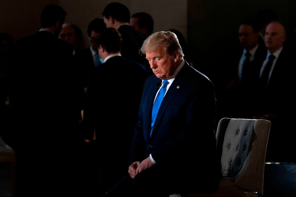 Mange velgere i USA må sitte igjen med en solid dose Trump-skam, skriver Helge Simonnes. Foto: AFP \ NTB Scanpix