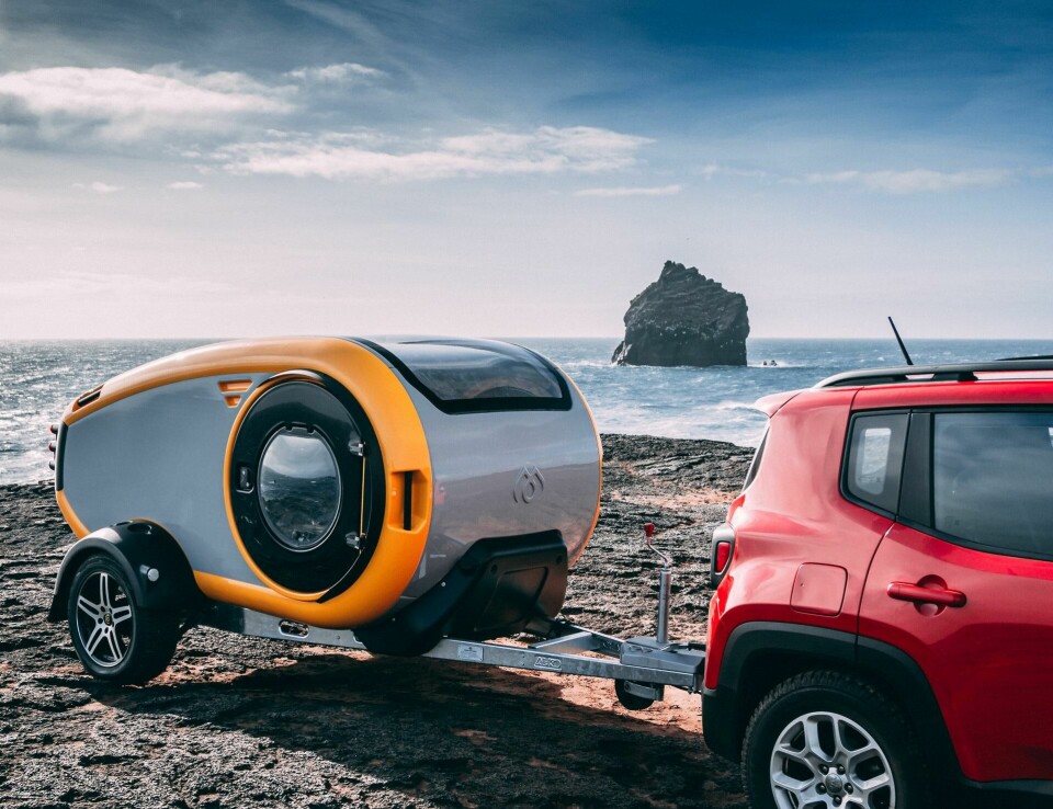 Den kompakte og futuristiske Mink Camper er et godt eksempel på hvordan designere av moderne campingvogner tenker utenfor boksen. Foto: Mink Campers/NTB scanpix Den kompakte og futuristiske Mink Camper er et godt eksempel på hvordan designere av moderne campingvogner tenker utenfor boksen. Foto: Mink Campers/NTB scanpix