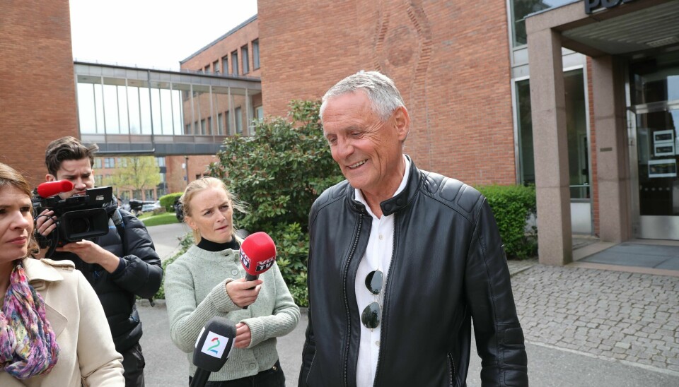 Dag Svensson er forsvarer for mannen i 30-årene. Her er han ved politistasjonen på Lillestrøm fredag. Foto: Ørn E. Borgen / NTB scanpix