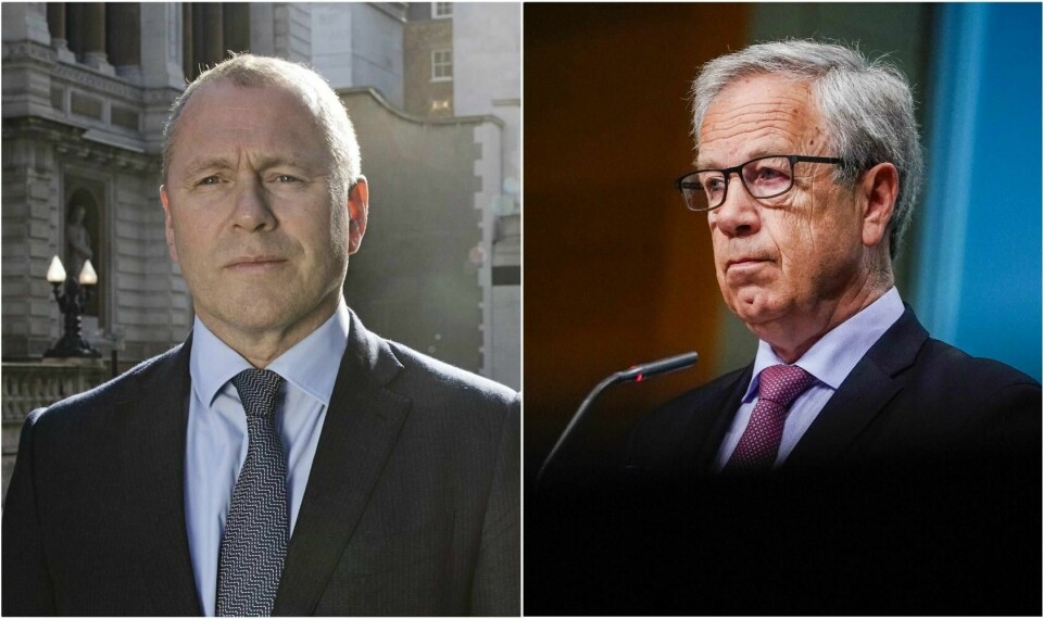 Nicolai Tangen og Øystein Olsen. Foto: NTB scanpix