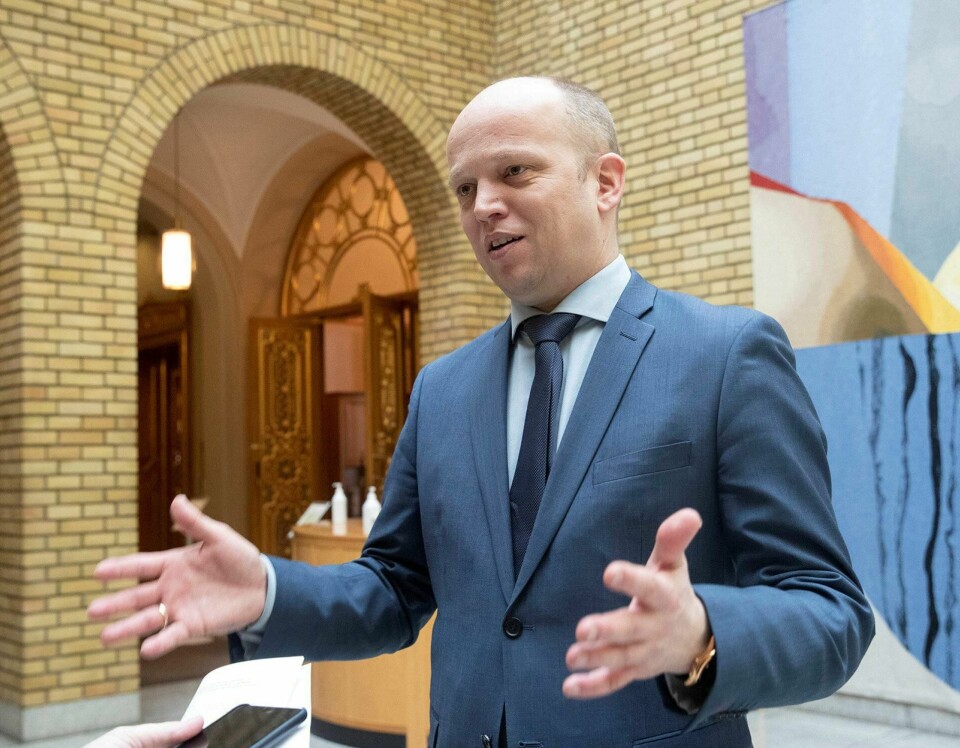 Trygve Slagsvold Vedum er best når han kan protestere og si nei til regjeringens politikk. Det er ikke så enkelt i krisetider. Foto: Terje Bendiksby/NTB scanpix