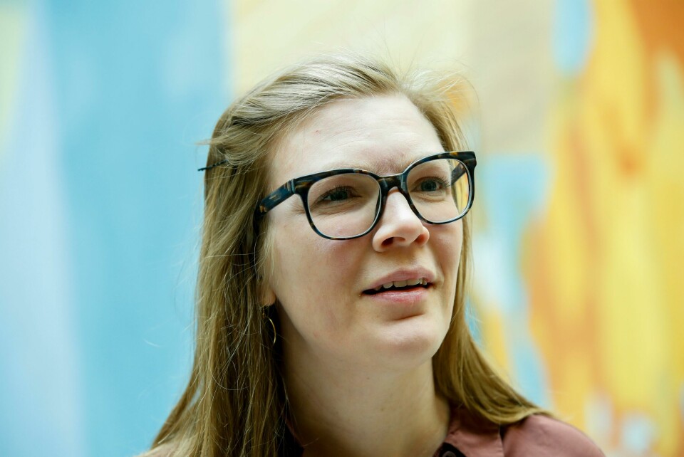 Oslo 20190514.Nestleder i Rødt Marie Sneve Martinussen i vandrehallen.Foto: Vidar Ruud / NTB scanpix Oslo 20190514.Nestleder i Rødt Marie Sneve Martinussen i vandrehallen.Foto: Vidar Ruud / NTB scanpix