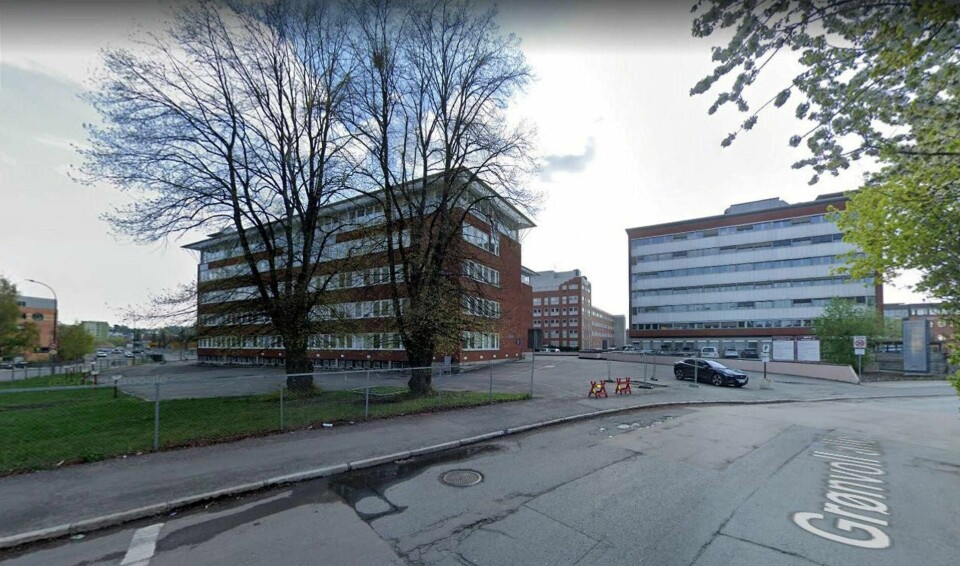 I dette området på Helsfyr ønsker Gamle Oslo MDG å bygge høyere. Grenseveien til venstre i bildet, Grenseveien 97 til høyre. Foto: Google maps