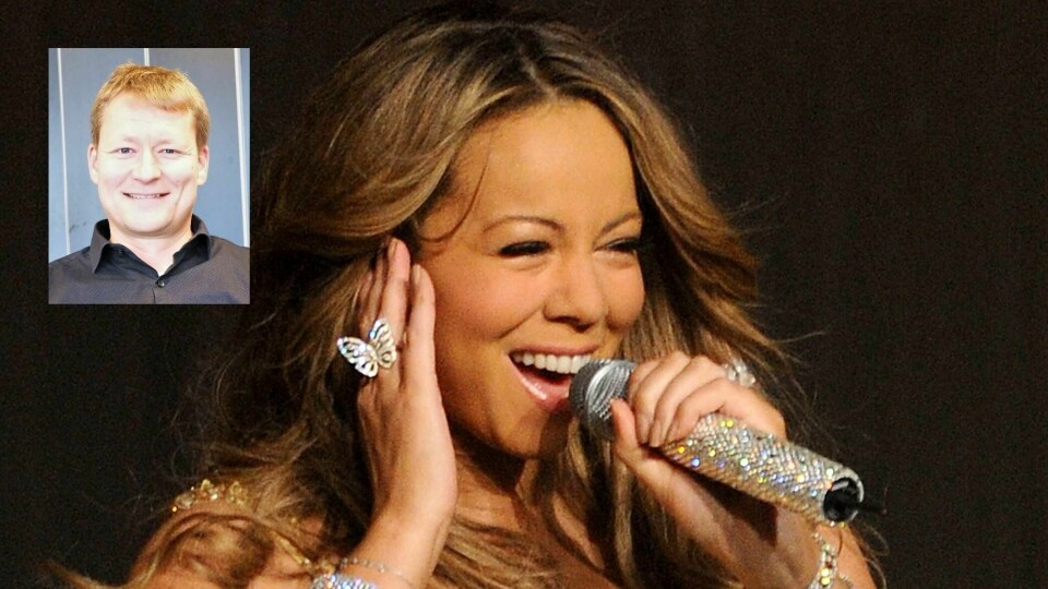 Mariah Carey forklarer begrepet «100 %» ganske godt, mener spaltist Anders Røren. Her er hun under en opptreden i 2010. Foto: Jason Merritt/Getty Images/AFP