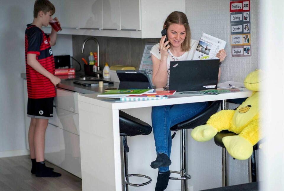 I en undersøkelse blant våre ansatte svarer over halvparten at de ønsker å jobbe mer hjemmefra etter at pandemien er over, skriver Harald V. Nikolaisen. Foto: Heiko Junge/NTB scanpix