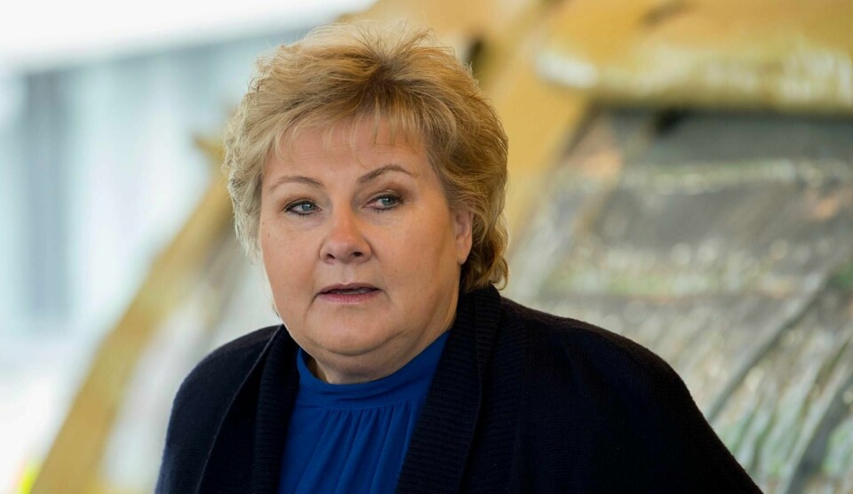 Statsminister Erna Solberg (H) holder mandag toppmøte om arbeidslivskriminalitet på Statsministerens kontor.