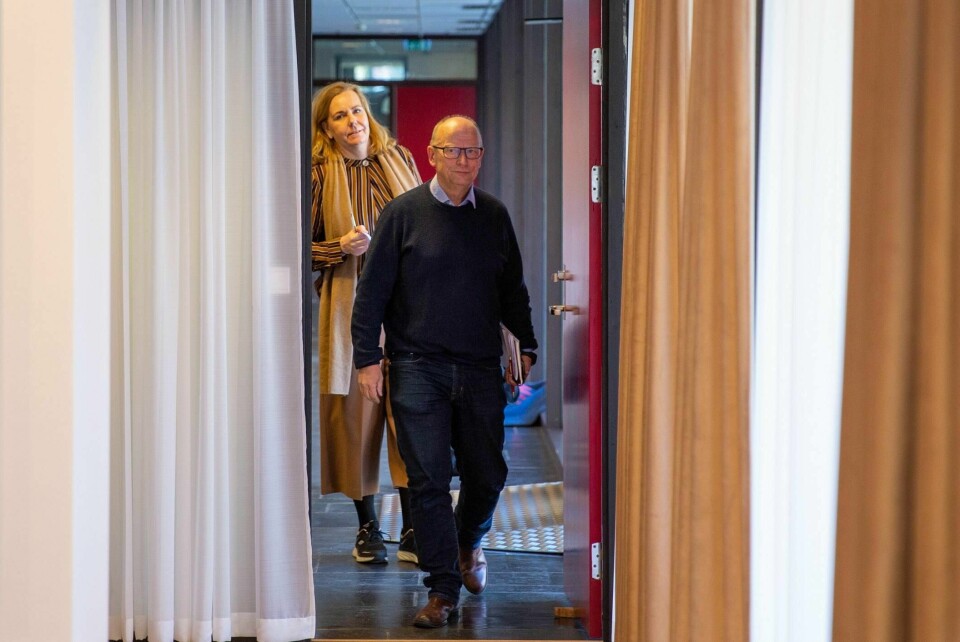 Ivar Nævra har 11 års erfaring som rådmann i Rygge kommune. Her med kommunalsjef Johanna Lervik.