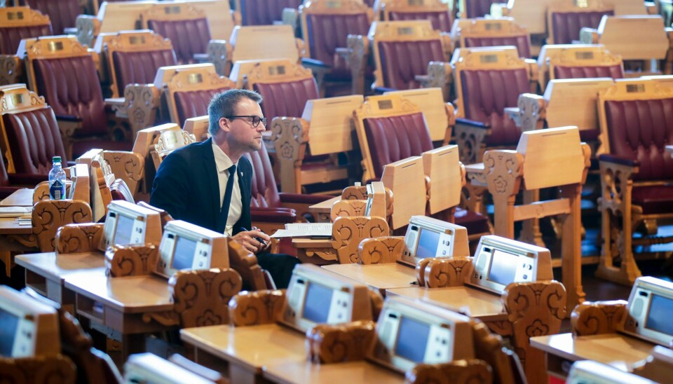 Barne- og familieminister Kjell Ingolf Ropstad (KrF) i den ordinære spørretime på stortinget. Foto: Vidar Ruud / NTB scanpix