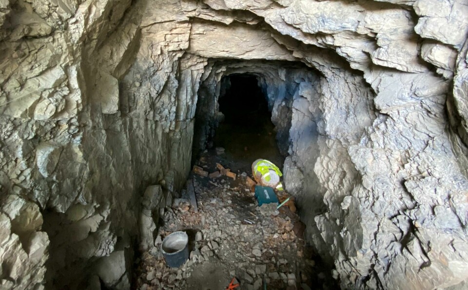 Tunnelanlegget på Hovedøya er omkring 200 meter lang og går på det dypeste 15 meter under bakken. Oslo 20200527. Historisk tunnelanlegg under Hovedøya åpnet igjen. Anlegget er bygd av den tyske okkupasjonsmakten og har vært brukt som tilfluktsrom i forbindelse med flyangrep.Foto: Fredrik Moen Garbielsen / NTB scanpix
