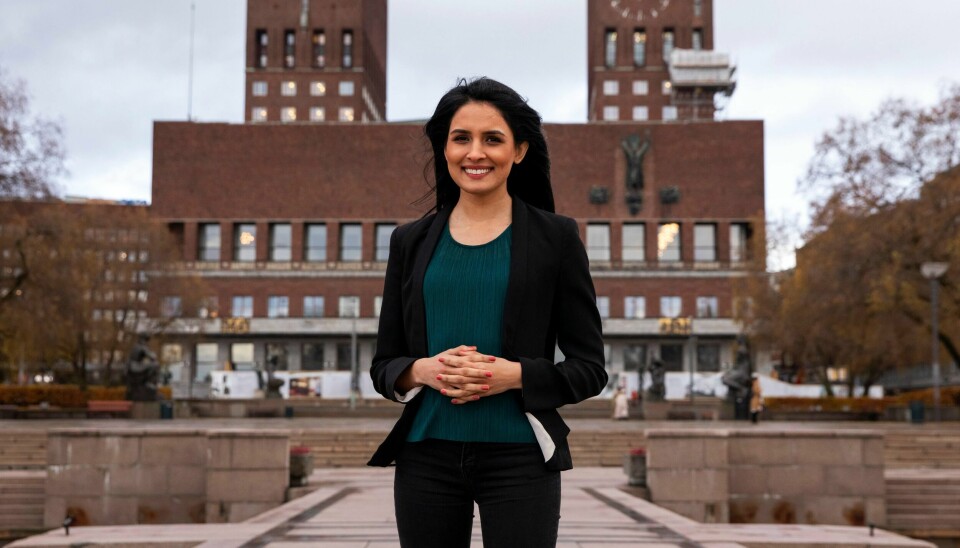 Statssekretær Saida Begum for Høyre forsvarer at hun deltok i den store demonstrasjonen i Oslo fredag.