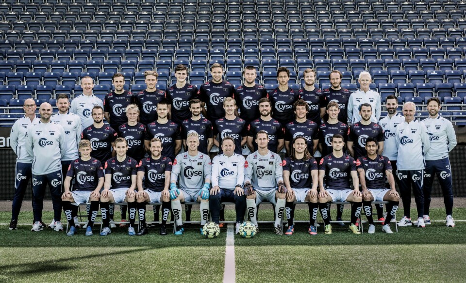Bak fra venstre: Morten Jensen, Fredrik Torsteinbø, Sebastian Sebulonsen, Sebastian Sørlie Henriksen, Runar Hove, Axel Oskar Andresson, Adrian Pereira, Even Østensen, Rolf Daniel Vikstøl, Kurt Hegre.I midten fra venstre: Robert Pettersen, Stian Refvik, Halvard Øen Grova, Veton Berisha, Harald Nilsen Tangen, Tord Salte, Johnny Furdal, Viljar Vevatne, Sondre Bjørshol, Joe Bell, Herman Haugen, Zymer Bytyqi, Rune Repvik, Øystein Dale, Kenneth Rossbach.Foran fra venstre: Sondre Auklend, Yann-Erik de Lanlay, Kristoffer Løkberg, Arild Østbø, Bjarne Berntsen, Iven Austbø, Tommy Høiland, Ylldren Ibrahimaj, Jefferson de Souza.Foto: Tom Haga