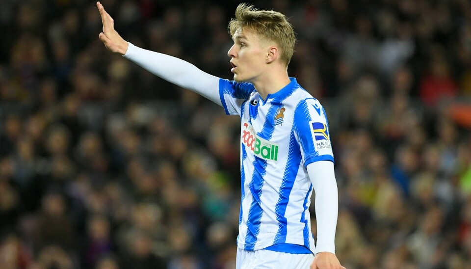 Martin Ødegaard fikk en sjanse på overtid.
