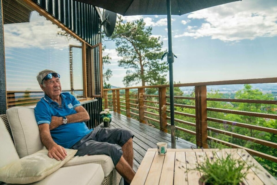 Egil Olsen hjemme på Kringsjå i Oslo.