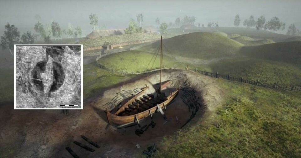 Fra før har det ikke vært kjent hva det er som lager en mørk sirkel rundt vikingskipet på Gjellestad. Nå forteller fylkeskonservatoren i Viken at det mest sannsynlig er sand. Fra før har det ikke vært kjent hva det er som lager en mørk sirkel rundt vikingskipet på Gjellestad. Nå forteller fylkeskonservatoren i Viken at det mest sannsynlig er sand.