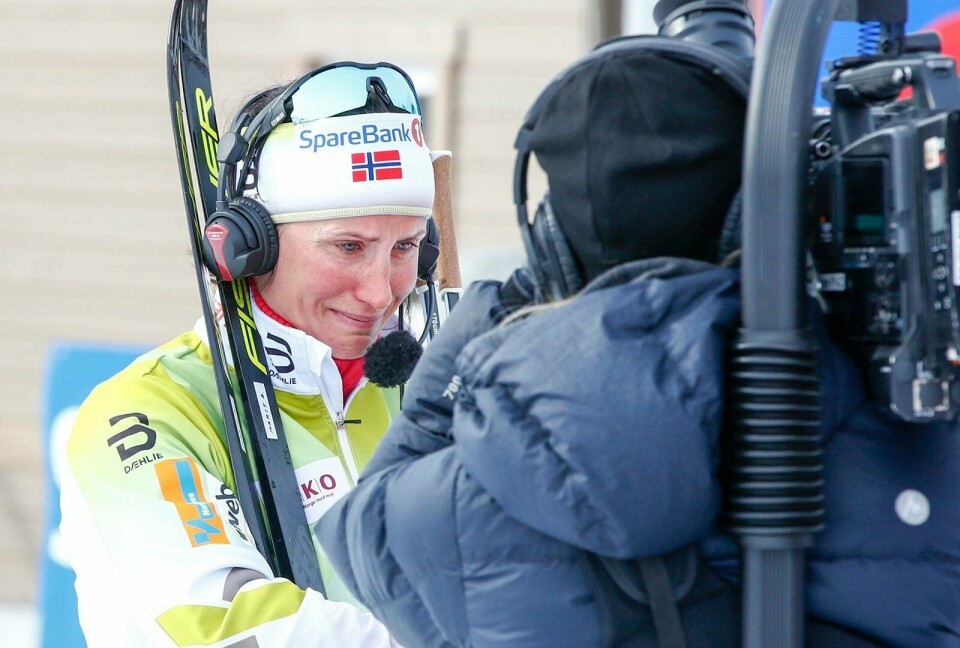 Marit Bjørgen annonserte sin exit fra langrennsløypene på direkten i går. FOTO: TERJE PEDERSEN/NTB SCANPIX