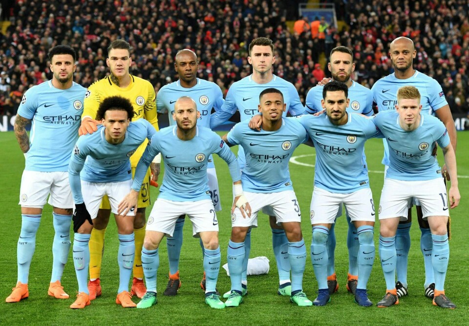 City: Hvem av disse City-spillerne løper ut på matta før møtet mot United? FOTO: NTB SCANPIX