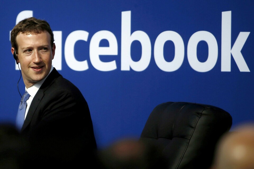Facebook-grunder Mark Zuckerberg i Facebook.