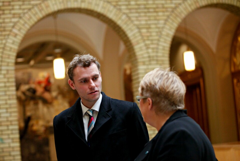 Ola Borten Moe (Sp) og Trine Skei Grande (V).