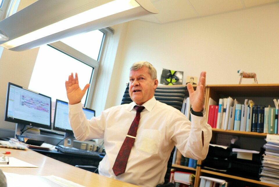 Domstoladministrasjonen har utlyst ny sorenskriverstilling i Stavanger tingrett som konstituert for to år, ikke fast. Helge Bjørnestad, som går av til sommeren, tolker det som et godt signal, og håper på sammenslåing av tre domstoler og fortgang i bygging av et etterlengtet nytt tinghus i Stavanger. Foto: Stein Roger Fossmo