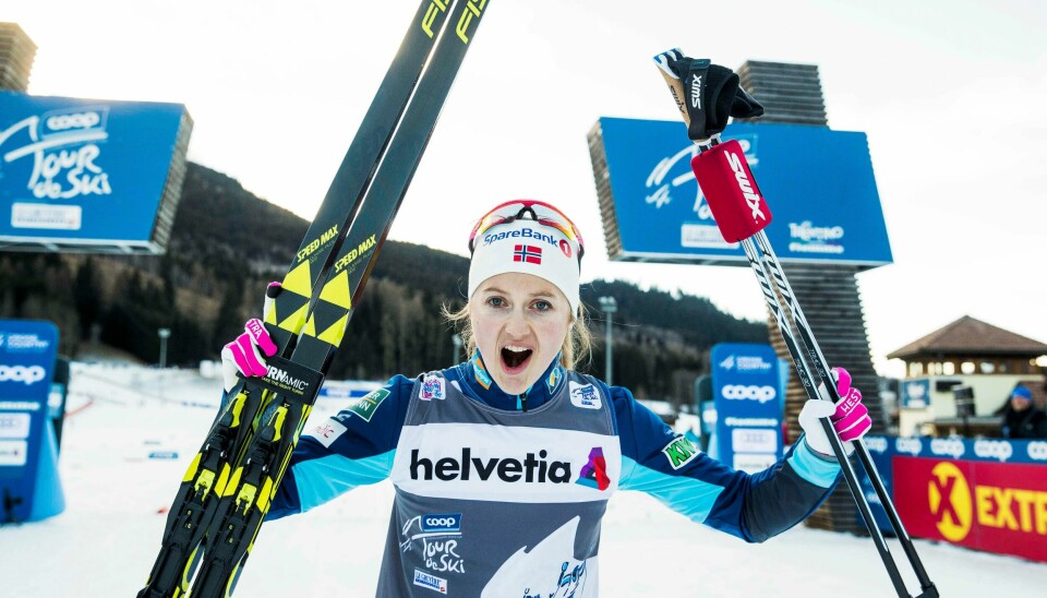 Ingvild Flugstad Østberg hadde grunn til å juble søndag.