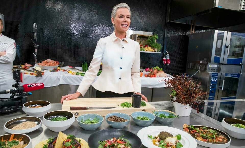 Gunhild Stordalen mener det foreslåtte globale kostholdet vil kreve en enorm omstilling, og at det vil være helt nødvendig med en endring. Oslo 20190117.Gunhild Stordalen presenterer den nye EAT-rapporten hos Bama i Oslo.Foto: Terje Pedersen / NTB scanpix