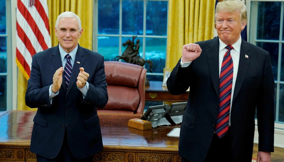 Mike Pence og Donald Trump.