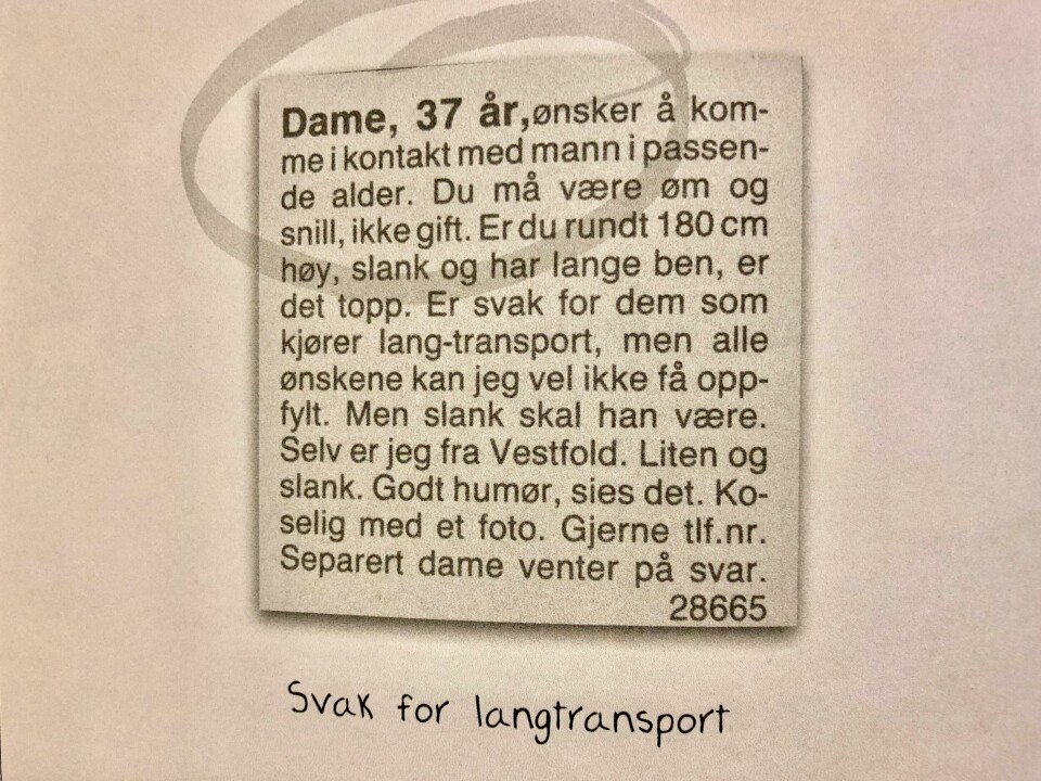 Tinder i gamledager: «Glad i å pule, ikke for opptatt av utseendet» ###