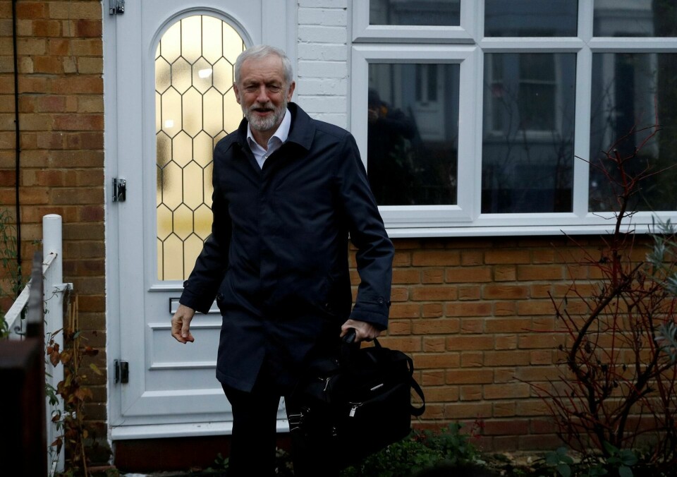 IKKE MED: Labour-leder Jeremy Corbyn møtte ikke til samtaler med May. FOTO: NTB SCANPIX IKKE MED: Labour-leder Jeremy Corbyn møtte ikke til samtaler med May. FOTO: NTB SCANPIX