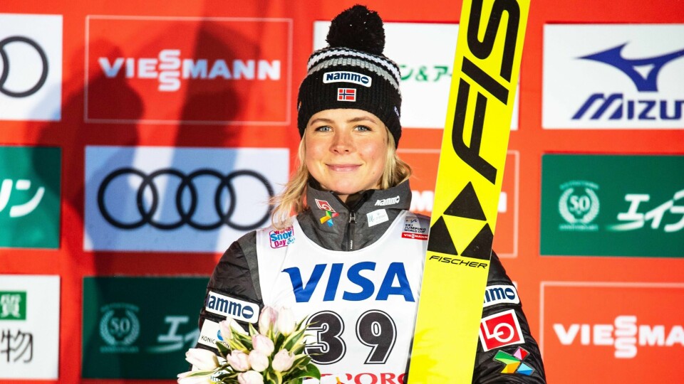Maren Lundby leverte meget god hopping i japanske Zao søndag.