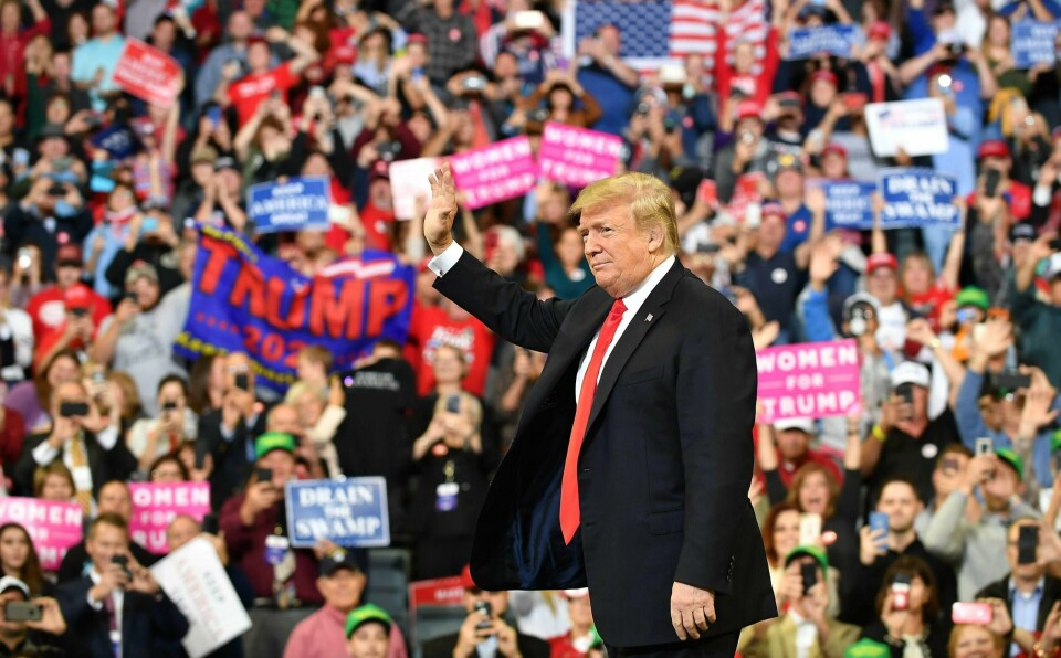Donald Trump under et MAGA-arrangement 9. oktober.