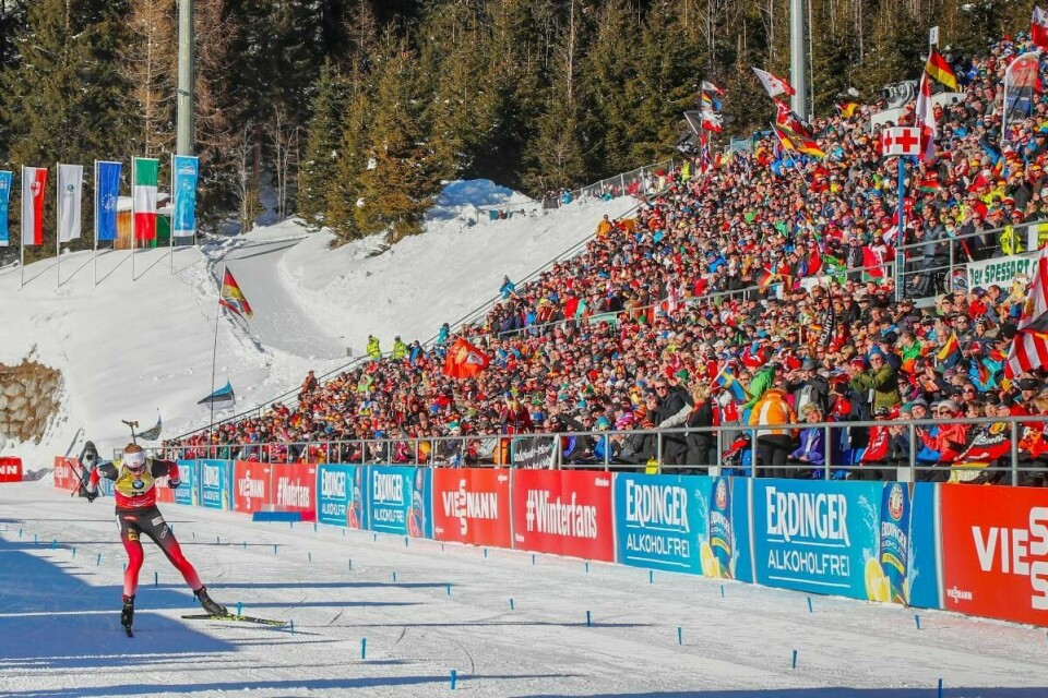 Johannes Thingnes Bø på ny triumfferd, denen gang i Antholz fredag.