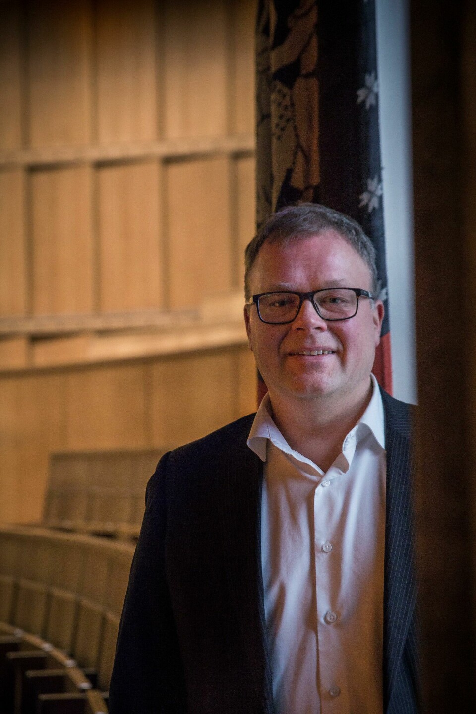 Kritiserer Ruter: Espen Ophaug er Venstres mann i byutviklingskomiteen. BystyremøteRådhusetBudsjettforhandlingerEspen Ophaug