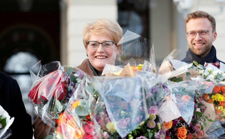 Digitalisering blir sett på som preserende, særlig i kultursektoren. Forrige uke ble Nicolai Astrup (H) utnevnt til digitaliseringsminister, her med kulturminister Trine Skei Grande (V). FOTO: NTB SCANPIX