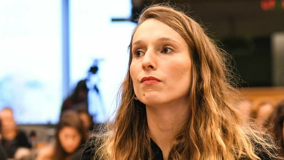 Jeanne Ponté kjemper for økt innsats mot seksuell trakassering i EU-parlamentet, der hun arbeider som assistent for den franske parlamentarikeren Edouard Martin. Brussel, Belgia 20190206.Jeanne Ponté kjemper for økt innsats mot seksuell trakassering i EU-parlamentet, der hun arbeider som assistent for den franske parlamentarikeren Edouard MartinFoto: Johan Falnes / NTB scanpix