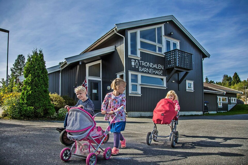 Trondalen barnehage på Gressvik feirer 20-års jubileum i år. Nå kan de dessuten bli kåret til årets barnehage.