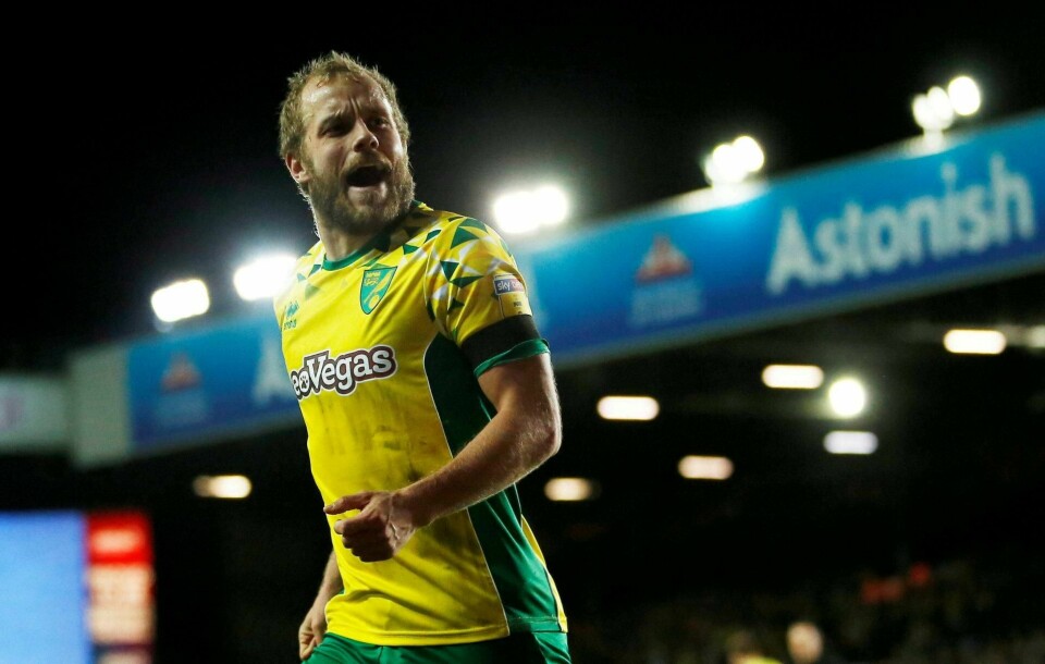 Den finske storscoreren Teemu Pukki og tabelltopp Norwich møter bunnlaget Ipswich til lokaloppgjøret Old Farm på søndag. FOTO: CRAIG BROUGH/NTB SCANPIX